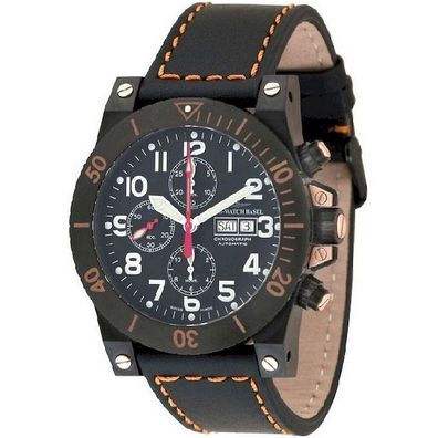 Zeno-Watch - Armbanduhr - Herren - Chrono - Muscle Chrono black - 8023TVDD-bk-a1