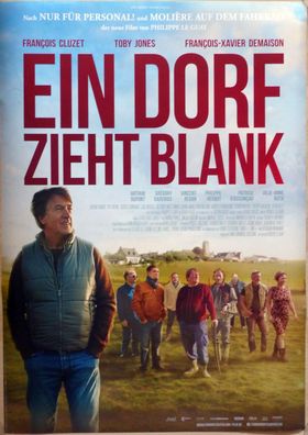 Ein Dorf zieht blank - Original Kinoplakat A1 - François Cluzet - Filmposter