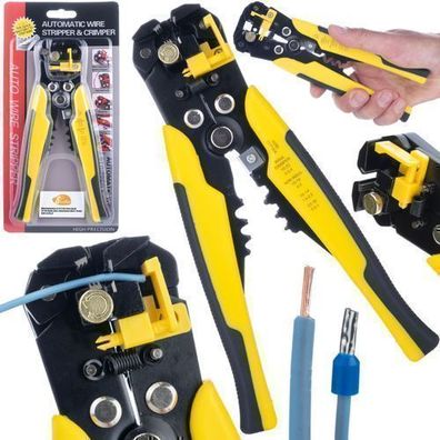 Rosfix Abisolierzange Automatik – Crimpfunktion | 0,2–6 mm², 20 cm, Stahl