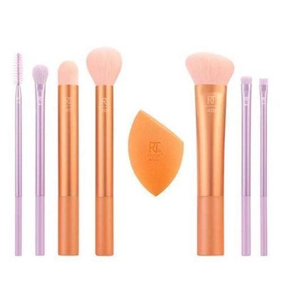 Real Techniques Professionelles 7-teiliges Make-up-Pinsel- und Schwamm-Set für P