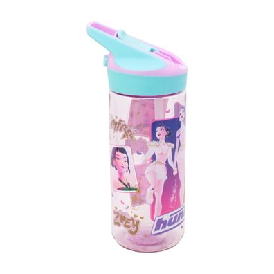 KPop Demon Hunters Trinkflasche 620 ml Kinderflasche mit Druckknopfverschluss und