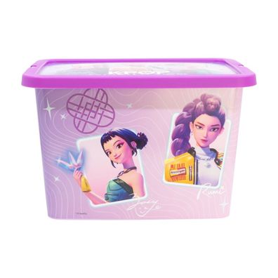 KPop Huntrix Violet Aufbewahrungsbox 7 L Ordnungsbox Klickbox für Spielzeug und