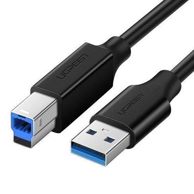 Ugreen Druckerkabel USB 3.0 5Gbps, USB-A auf USB-B, 2m, Schwarz