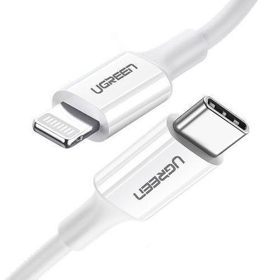 Ugreen US171 Lightning auf USB-C Kabel MFi-zertifiziert, PD 20W, 480Mb/s, 1m, We