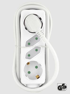 Heitech 04003486 Steckdosenleiste 250 V 4-Wege ohne Schalter