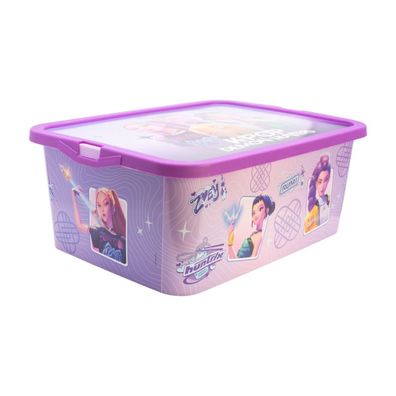 KPop Huntrix Violet Aufbewahrungsbox 13 L Ordnungsbox Klickbox für Spielzeug und