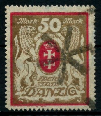 DANZIG 1922 Nr 100Ya gestempelt gepr. X6E6432