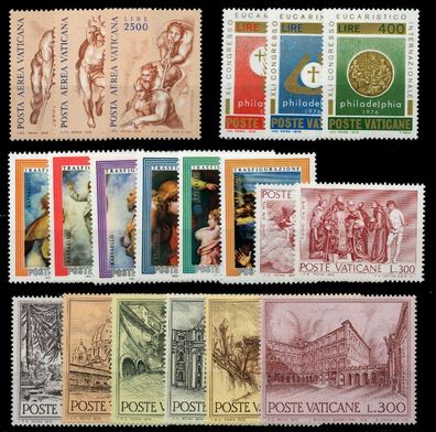 Vatikan 1976 Nr 675-694 postfrisch Jahrgang S016F36