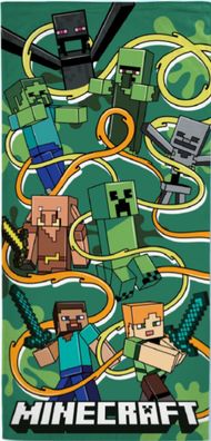 Minecraft Funtage Graphic Badetuch, Strandtuch Maße ca. 140 x 70 cm