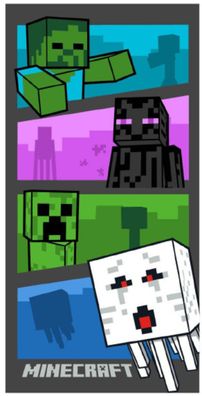 Minecraft Adventure Time Badetuch, Strandtuch Maße ca.140 x 70 cm