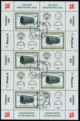 Österreich BLOCK Kleinbogen Nr 2380 gestempelt Kleinbg X2277D2