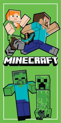 Minecraft Badetuch, Strandtuch 70 x 140 cm