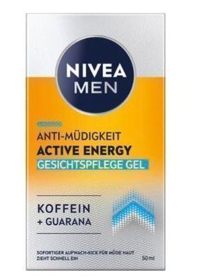 Nivea Men Active Energy Gesichtsgel 50ml - Erfrischendes Pflegeprodukt aus Deuts