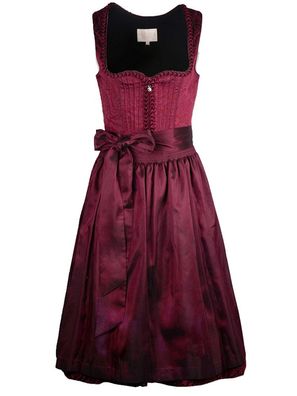 Dirndl Jolita 70cm Länge weinrot - Größe: 44