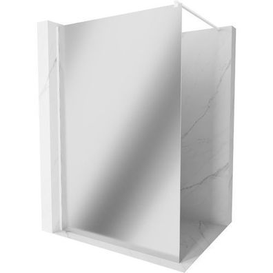 Mexen Kioto Duschwand 70x200 cm Weiß Spiegelglas 8mm Hartglas Universal