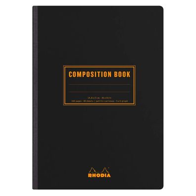 Rhodia Book A5 kariert schwarz