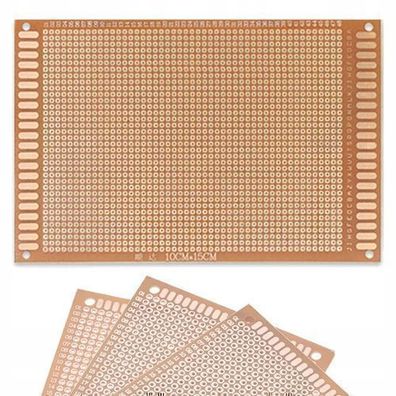Rosfix Prototypenplatine 100x150 mm – THT Raster 2,54 mm | 1-seitig