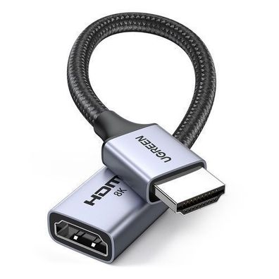 Ugreen HDMI-Verlängerungskabel 8K, 0,15 m, Grau, Hochgeschwindigkeit, Stecker au
