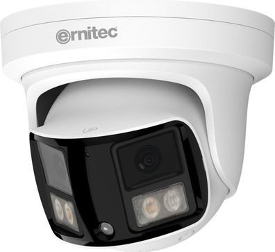 Ernitec Wolf Ultra 8MP Turret 190° Lens & IR/White Light 30m/20m, PoE, IP66 - NDAA (0
