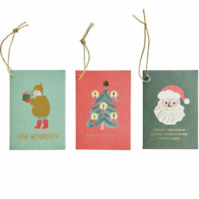 Paper Poetry Kärtchenanhänger - Weihnachtsmarkt - 6-teilig