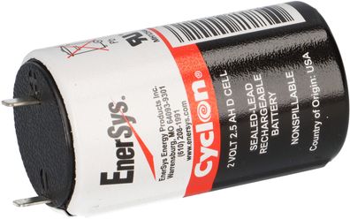 EnerSys Hawker CYCLON D 2.5-2, Artikel 0810-0004 Reinblei-Akku 2V 2,5Ah – Faston