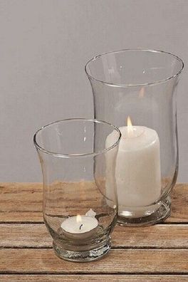 Windlicht Glas H.11/15 cm 2er Set
