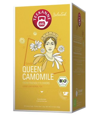 Teekanne BIO Selected Queen Camomile 25 x 1,2g Teebeutel, Bio, Luxury Cup