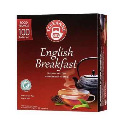 Teekanne English Breakfast 100 x 1,75g Teebeutel, Rainforest Alliance