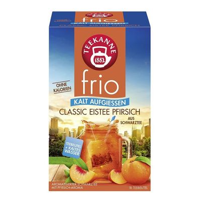 Teekanne frio Classic Eistee Pfirsich 18 Teebeutel