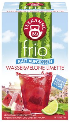 Teekanne frio Wassermelone Limette 18 Teebeutel