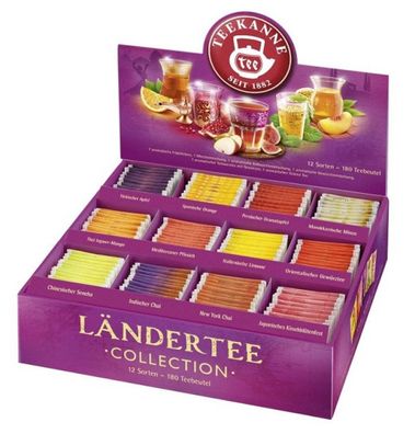 Teekanne Ländertee Collection Box 12-fach sortiert 180 Port