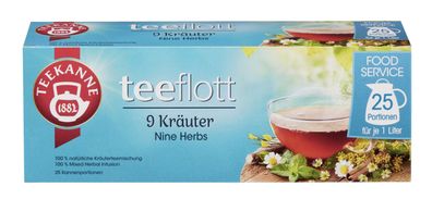 Teekanne teeflott 9 Kräuter 25 Kannenportionen