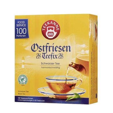 Teekanne Ostfriesen Teefix 100 x 1,5g Teebeutel, Rainforest Alliance