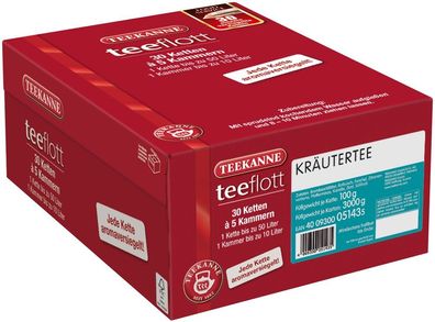 Teekanne teeflott Kräutertee 30 Filterketten à 5 Kammern
