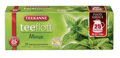 Teekanne teeflott Minze 25 Kannenportionen