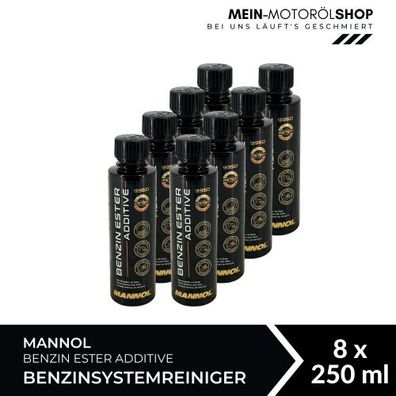Mannol Benzin Ester Additive Benzinsystemreiniger 8x250 ML