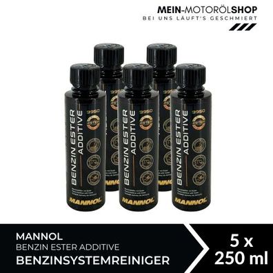Mannol Benzin Ester Additive Benzinsystemreiniger 5x250 ML
