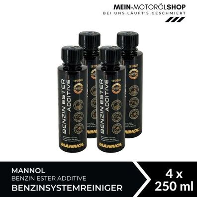 Mannol Benzin Ester Additive Benzinsystemreiniger 4x250 ML