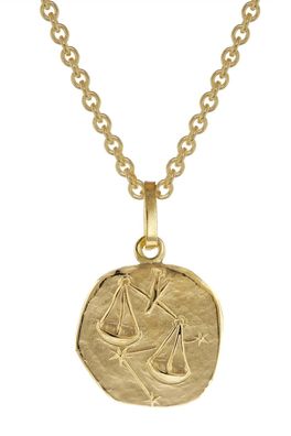 trendor Schmuck Sternzeichen für Kinder Waage Gold 333 Anhänger + Halskette 75905-10