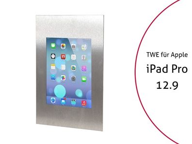 TabLines TWE032E Tablet Wandeinbau für Apple iPad Pro 12.9 (1./2. Gen.) , Edelst