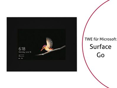 TabLines TWE082B Tablet Wandeinbau für Microsoft Surface Go (1. Gen.), DS, schwa