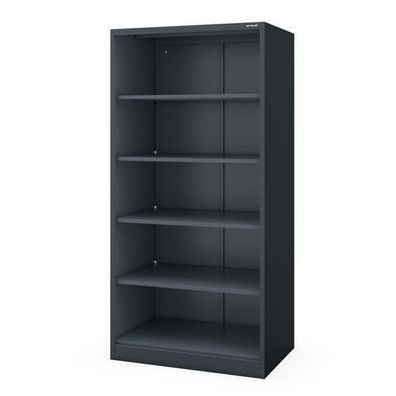 Büroregal aus Metall, verschraubt, mit geschlossener Rückwand, 900 × 1850 × 600 mm