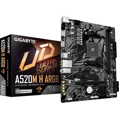 Gigabyte A520M H ARGB, (A520, M4, ATX, DR4)