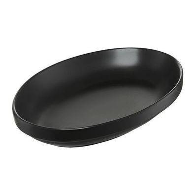Servierplatte Salsa 26,5 x 17,5 cm schwarz oval Ambition