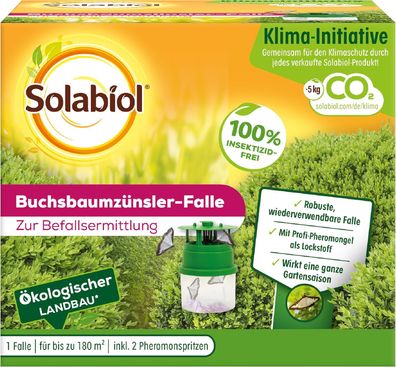 Solabiol Buchsbaumzünslerfalle Pheromonbehältern Lockstoff 1 Stück