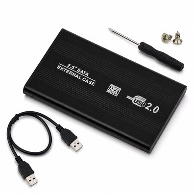 I49 Externes Festplattengehäuse 2,5 Zoll USB 2.0 auf SATA für HDD und SSD Festplatte