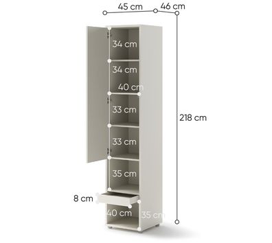 Beischrank BED Concept BC7K für Verticale Schrankbetten