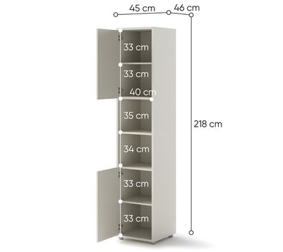 Beischrank BED Concept BC8K für Verticale Schrankbetten