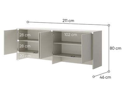 Aufsatz BED Concept BC10K für Schrankbetten BC-05