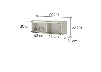 Hängeschrank BED Concept BC28KDN